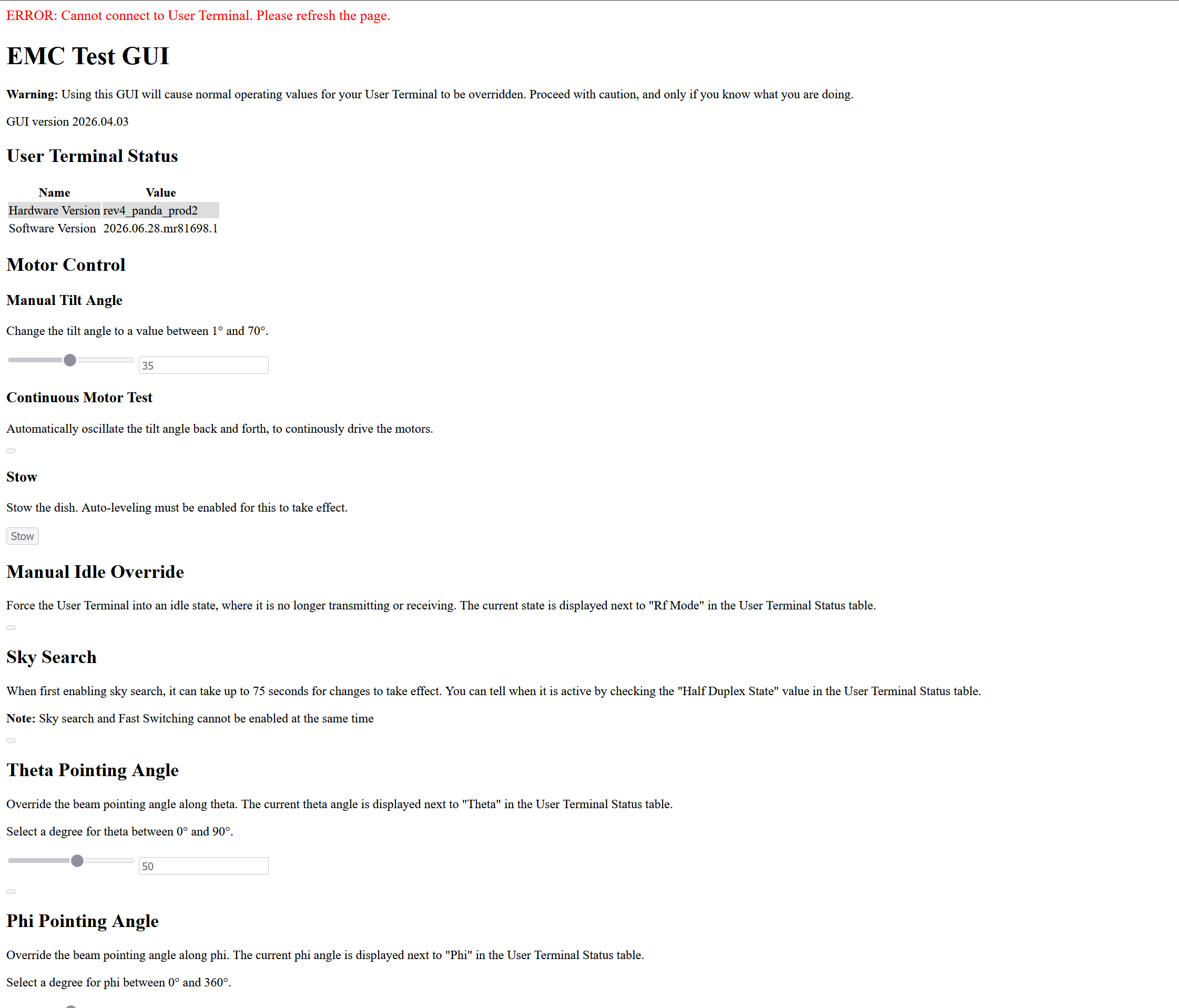 starlink-emc-test-page
